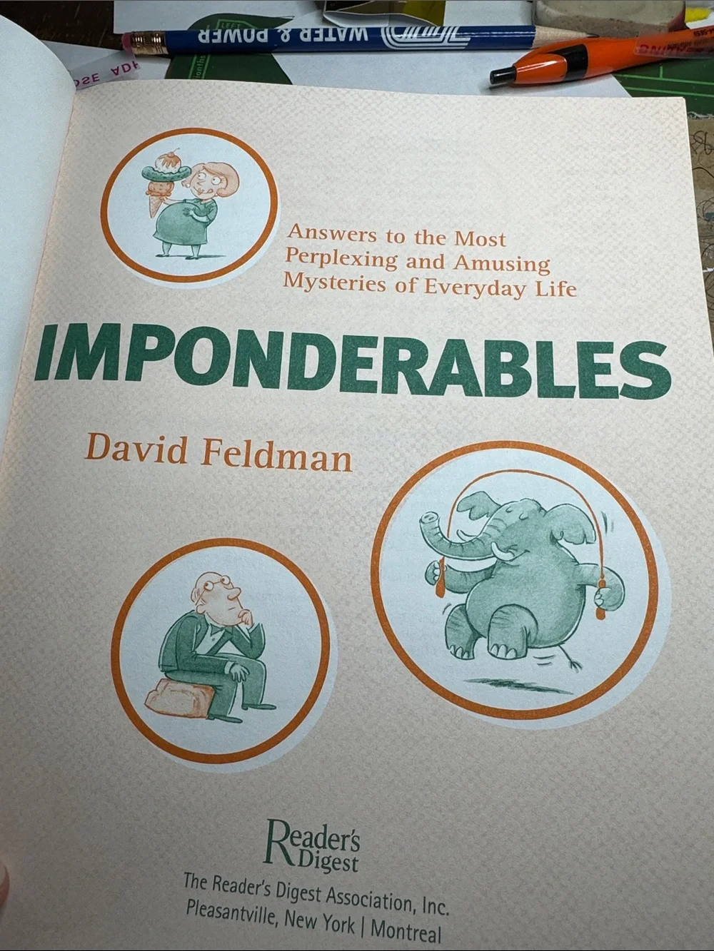 Imponderables by David Feldman